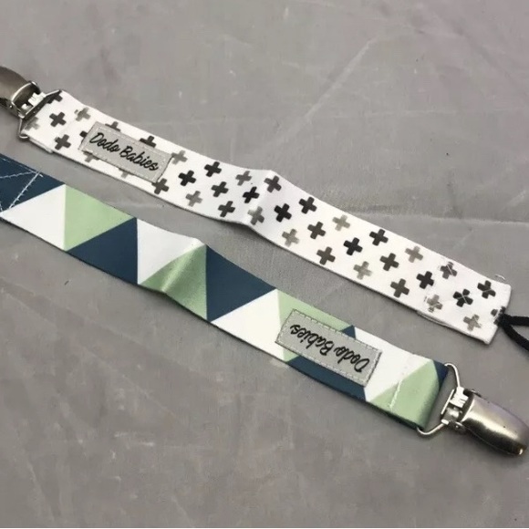 Dodo Babies 👶 Pacifier Clips Brand New 🆕. 2 Pack Pacifer Clips Dishwasher Safe - Picture 10 of 16